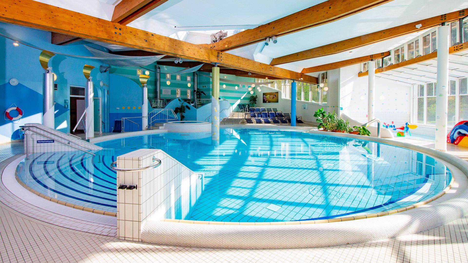 Moseltherme Traben-Trarbach Indoor area of the swimming pool Moseltherme